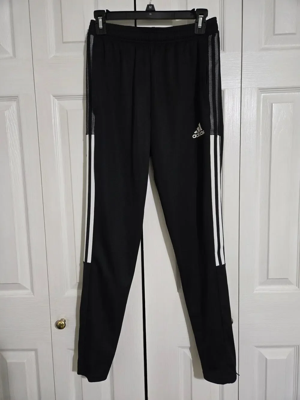 Adidas small men's black athletic pants